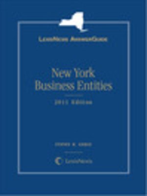 cover image of New York Business Entities